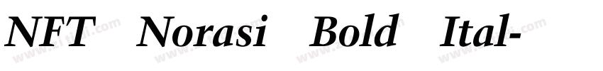 NFT Norasi Bold Ital字体转换 NFT Norasi Bold Ital字体转换